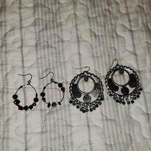 2 pair earrings
